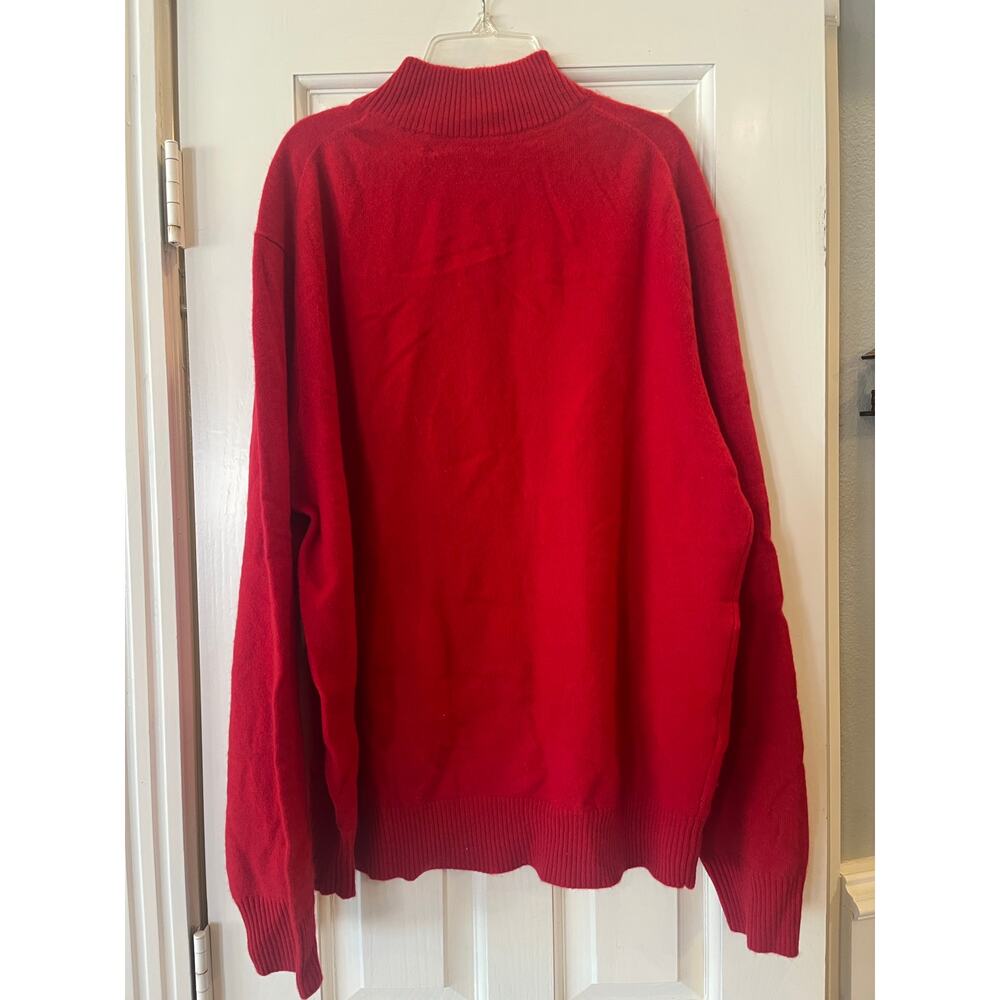 Daniel Bishop 100% Cashmere Pullover Quarter Zip Sweater Men XL Classy Preppy - Picture 4 of 10